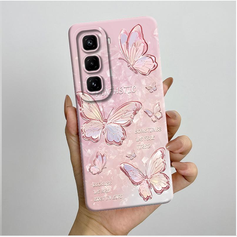 For Infinix Hot 50 Pro 4G Case Pretty Flowers Soft Silicone Shell Cover For Infinix Hot 50 Pro Plu 4G Phone Case Hot50Pro Coque