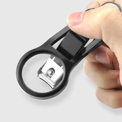 1Pc Nagelknipper met vergrootglas voor ouderen Praktische anti-spat roestvrijstalen nagelknipper schoonheidstools