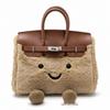 Jllycat Cute Fluffy Platinum Doll Crossbody Elf Handbag