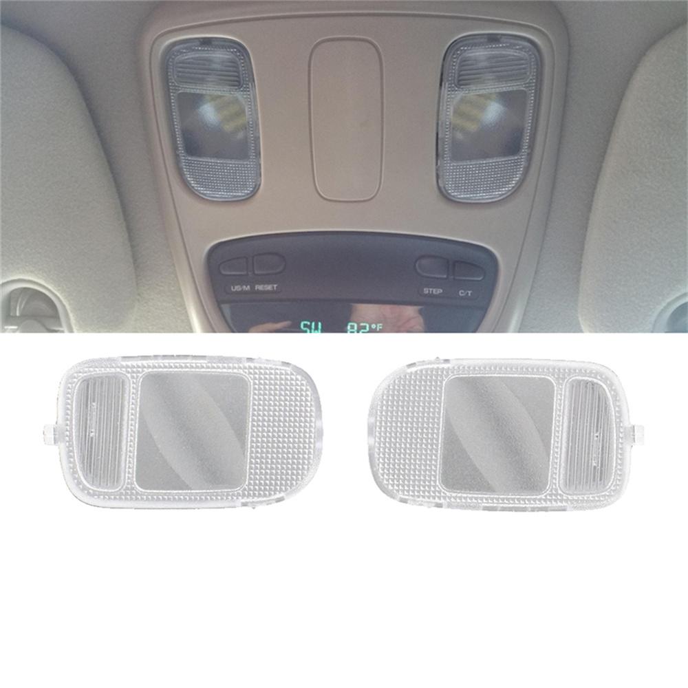 2PCS LH+RH Overhead Console Reading Light Lamp Lens For Dodge Ram 2002-2010