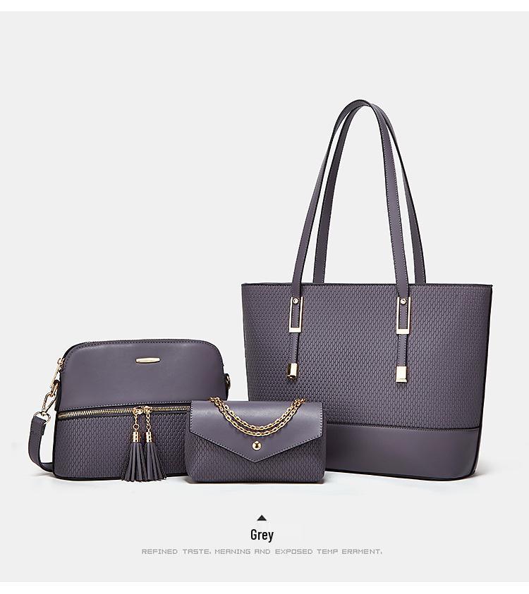 2024 European & American Multifunctional Tote: Mother-Child Large, Medium, & Small Capacity Handbag