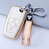 Tpu Car Key Case Cover Shell Fob For Ford Edge Fusion Mustang Explorer F150 F250 F350 Ecosport Protector Car Key Holder Keychain