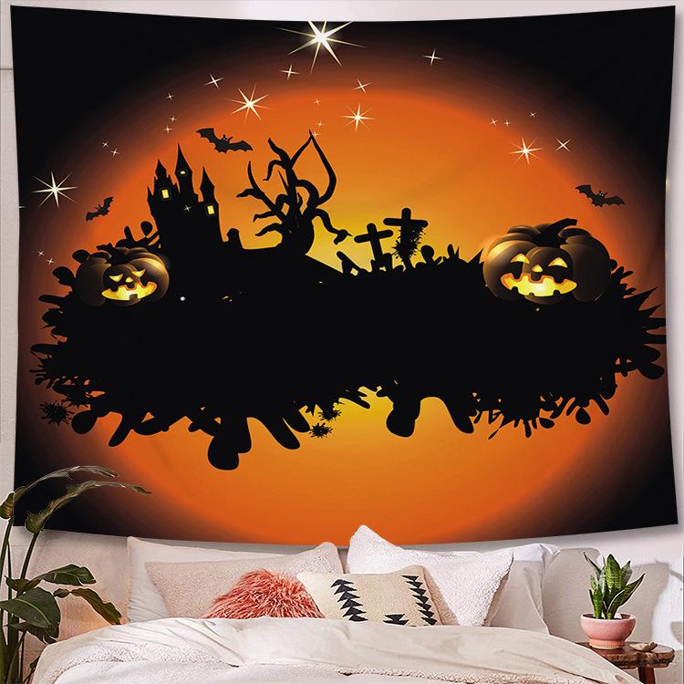 Scary Blood Palm Halloween Wall Tapestry Rug  Party  Covering  for Home Bar  Decor