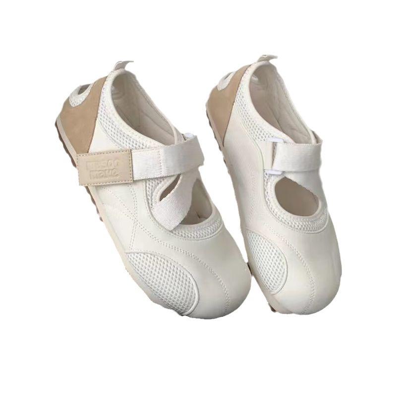 2025 Summer New Puff Shoes Velcro Mary Jane Shoes Flat Fashion Versatile Casual Board Shoes Children