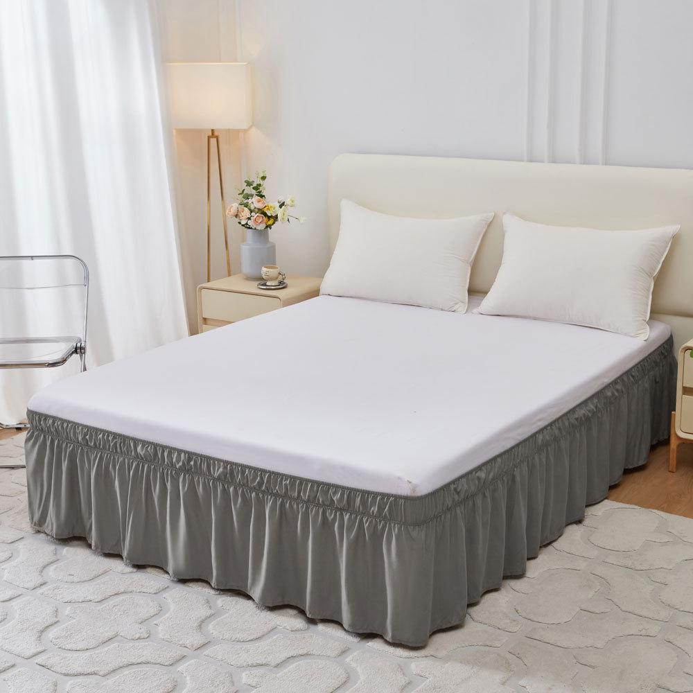 Solid Color Elastic Bed Skirt Suitable for Bedroom Decoration90cm/100cm/150cm/200cm The Bed