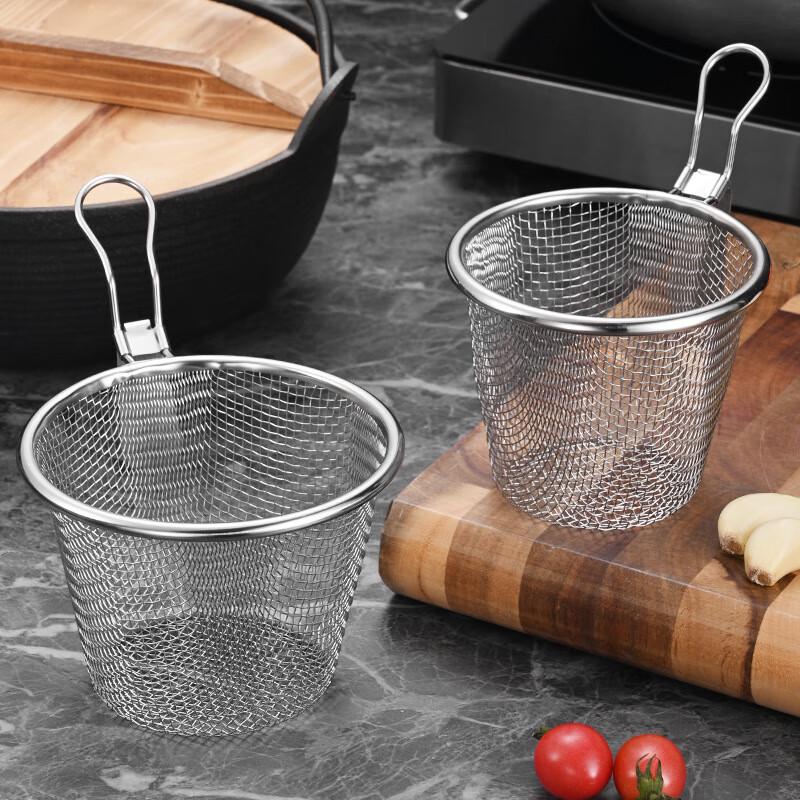 ZISIZ Edelstahl Hot Pot Sieb & Nudelsieb Set