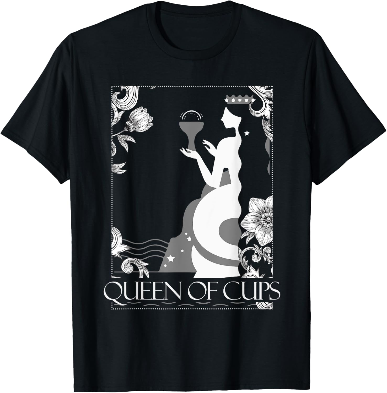 Queen of Cups Tarot Card T-shirt M