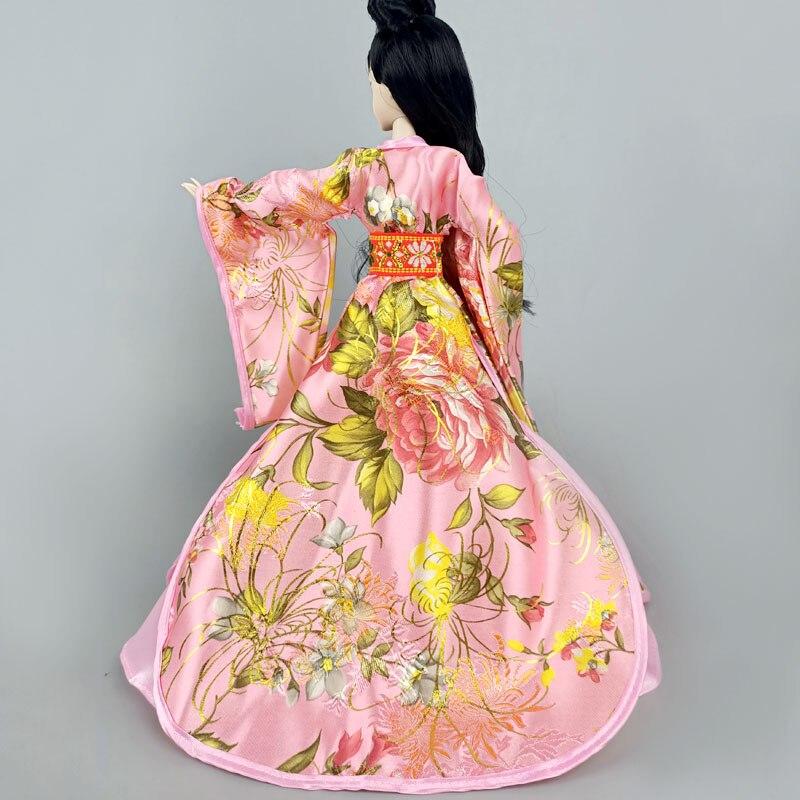 Cosplay Dress For Barbie Dolls 1/6 Traditional Chinese Ancient Beauty Costume Clothes Party Evening Dresses For Barbie Kids Toys
