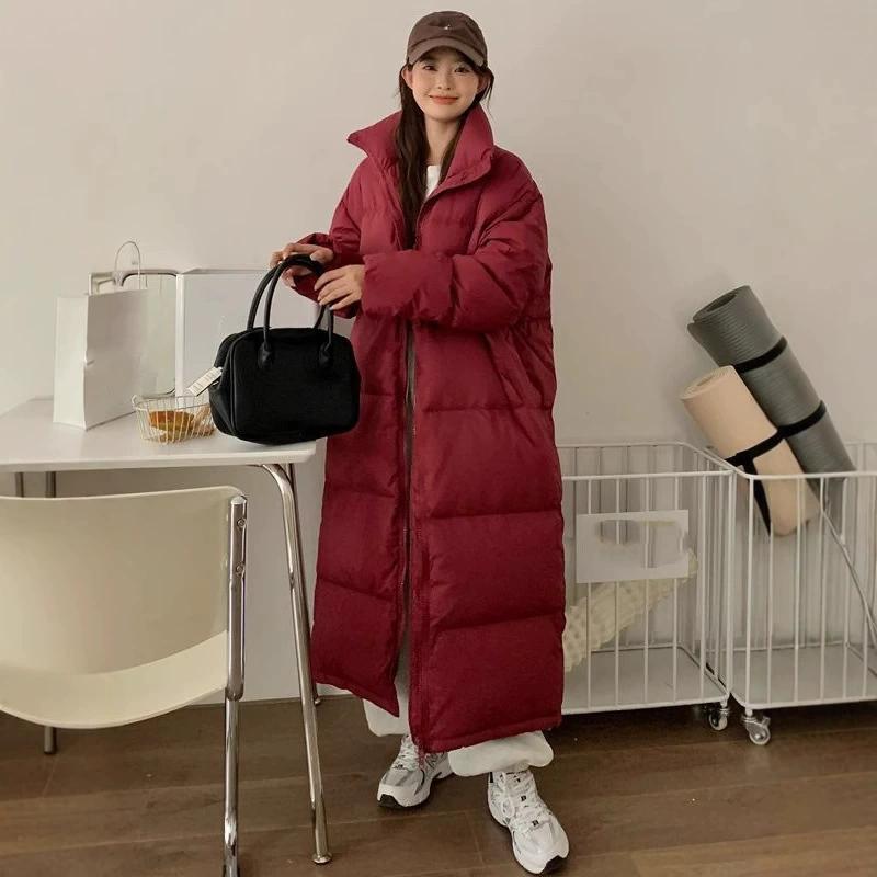 Long Parkas Fashion Winter Jacket Women Casual Thick Down Cotton Winter Puffer Coat Windproof Warm Quilted Outwear
