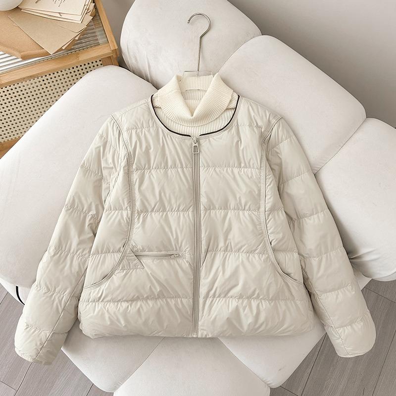 Winter New Padded Jacket Light and Loose Korean Version of Casual Fashion Padded Jacket Collarless Thermal Padded Jacket