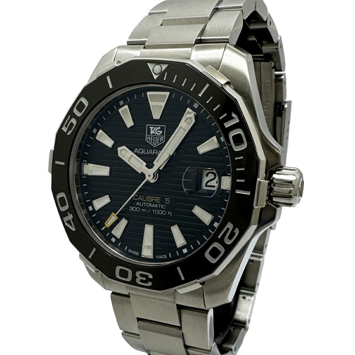 

[Men s] [Used] TAG Heuer Aquaracer Date Automatic WAY211A-1 Caliber 5 WAY211A Black Dial Men s TAGHEUER AQUARACER WAY211A.BA0928 Warranty box