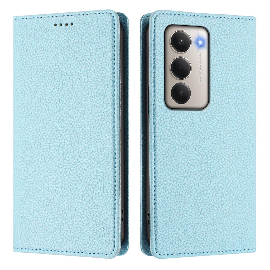 For Xiaomi Redmi 15 4G (EU) (171mm) Wallet Case RFID Blocking Litchi Texture Leather Mobile Cover