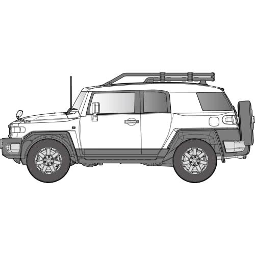 Fujimi Model 1/24 Scale NEXT Series No. 9 EX-7 Toyota FJ Cruiser (Non-Color) NX-9EX-7