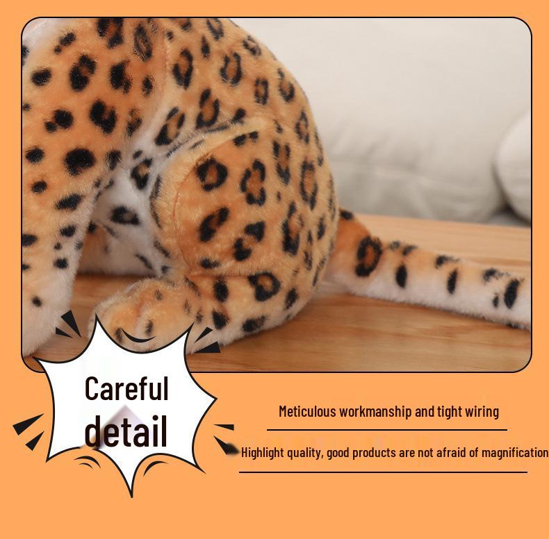 Cross-border Snow Leopard Plush Toy - Children's Birthday Gift