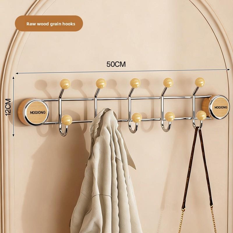 Non Perforated Bathroom Wall Corner Kitchen Wall Hanging Rack log grain 1250₽