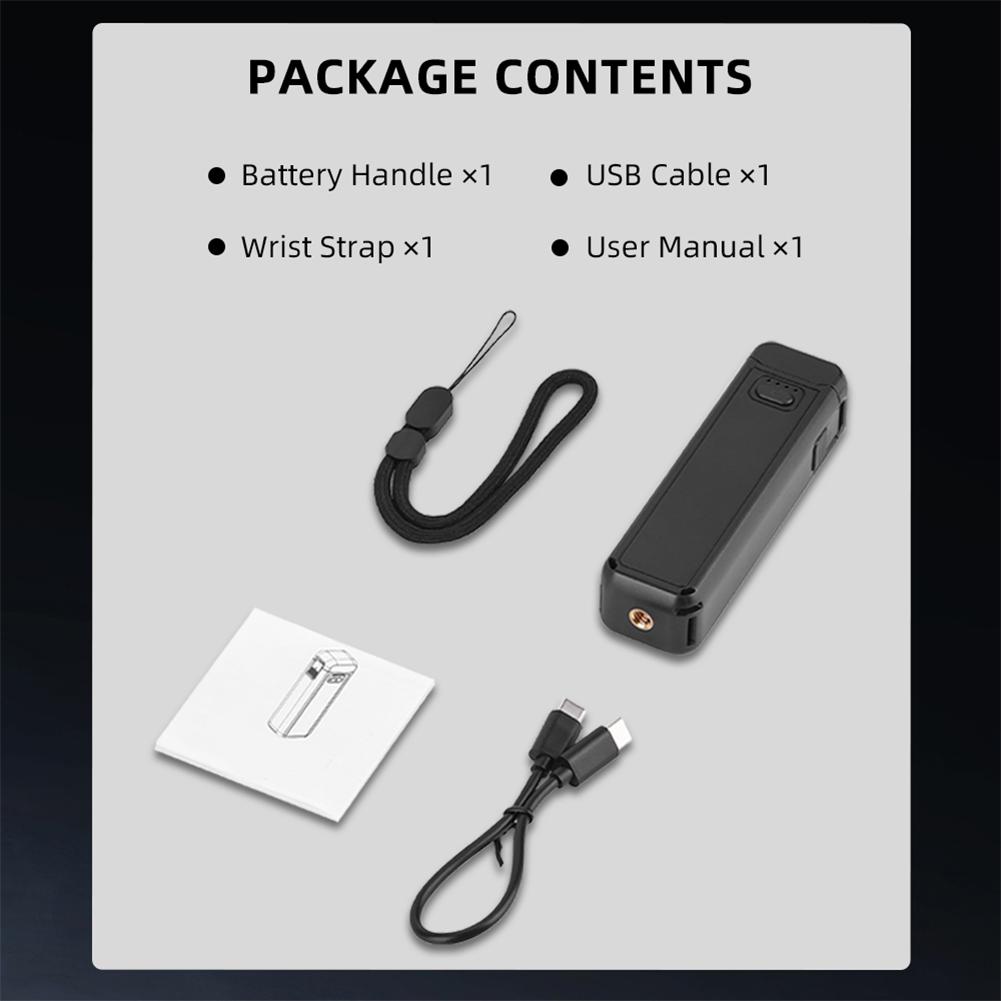 For DJI Osmo Pocket 3 Portable Battery Handle Handheld Power Bank Sports Camera Battery Hand Grip Camera Charger Accessories