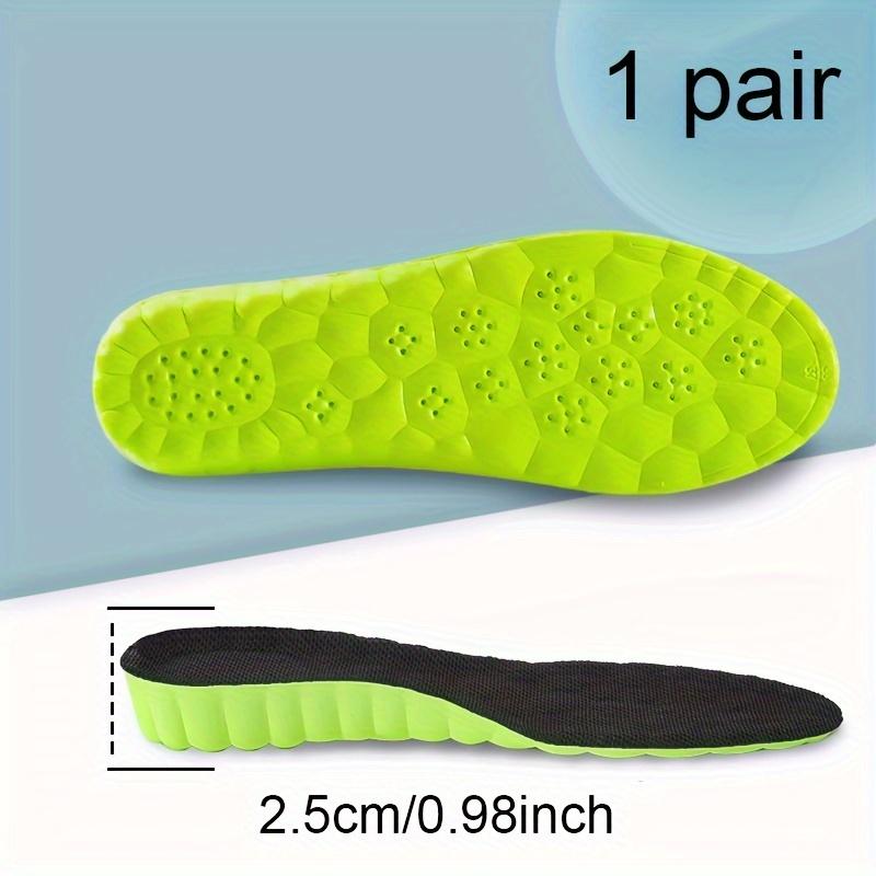 1 Pair of Height Increasing Insoles Men'S Inner Height Increasing Sweat Absorbing Women'S Sports Shock-Absorbing Anti Slip Height Increasing Insoles
