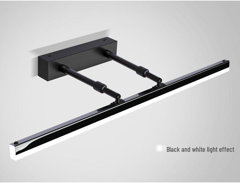 Nordic Minimalist Bathroom LED Telescopic Mirror Cabinet Vanity Light, Three-Color Wall Light for Bathroom.