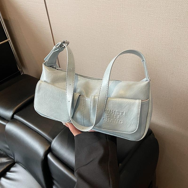 Plush doll underarm bag women's 2025 summer new candy color fashion shoulder bag messenger bag
