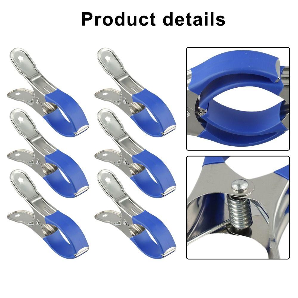 12Pcs Windproof Pool Cover Clips Stainless Steel Hanger Quilt Clip Clothes Pins  Above Ground Pools