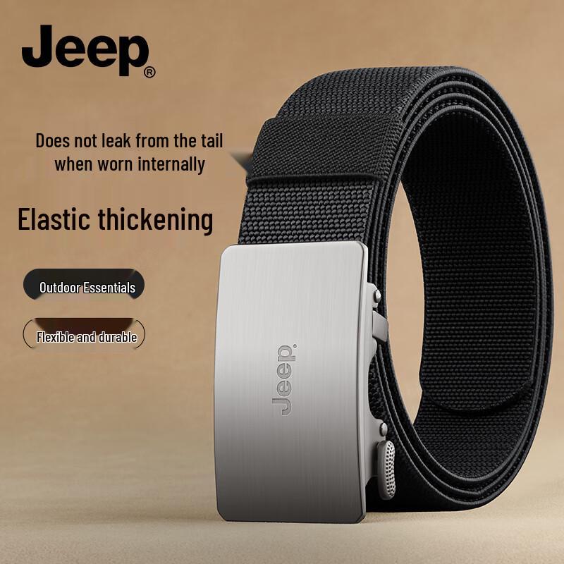 JEEP Men s Elastic Tactical Belt with Automatic Buckle 110-125cm