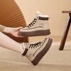 TUINANLE Women Winter Warm Snow Boots Plush Cotton Platform Sneakers High Top Lace Up Casual Shoes