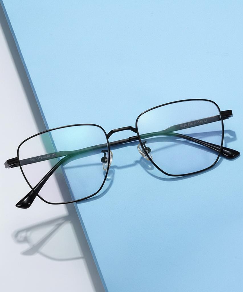 Lingkeonpeuleim Bv1015 Titanium Eyeglass Frame Black