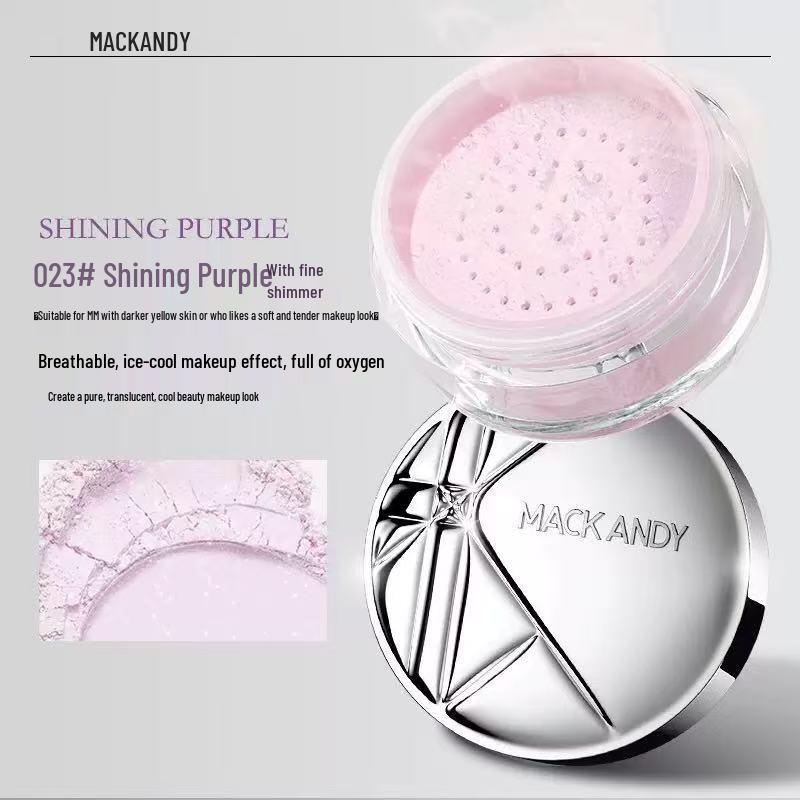 Make Andy Snow White Translucent Loose Powder: Clear, Natural, Brightening, Long-lasting, Oil Control Setting Powder