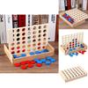 Wooden 4 Chess Connected Line Game Board Children Puzzle Toy For Brain Development