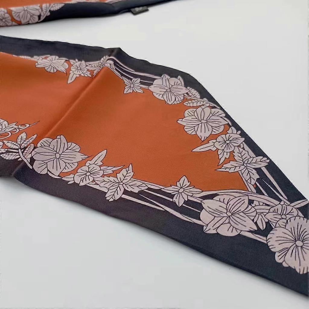 Foulard pour femme Bandeau en ruban satiné aspect soie Foulards de cou