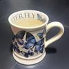 Tazza Ceramica Farfalla Blu Britannica Tazze Ceramiche Casa Caffè Tazza Acqua da Ragazza Alto Livello Estetico Ufficio Tazza Grande Capacità