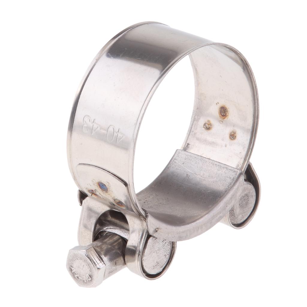32-55mm Motorcycle Stainless Steel Exhaust Pipe Clamp Clip Heavy Duty Motorcycle Exhaust Clamp Clip For Slip-on Type Muffler