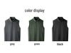 2025 Men's Stand-Up Collar Fleece-Lined Zipper Vest - Warm, Fashionable & Versatile for Autumn/Winter
