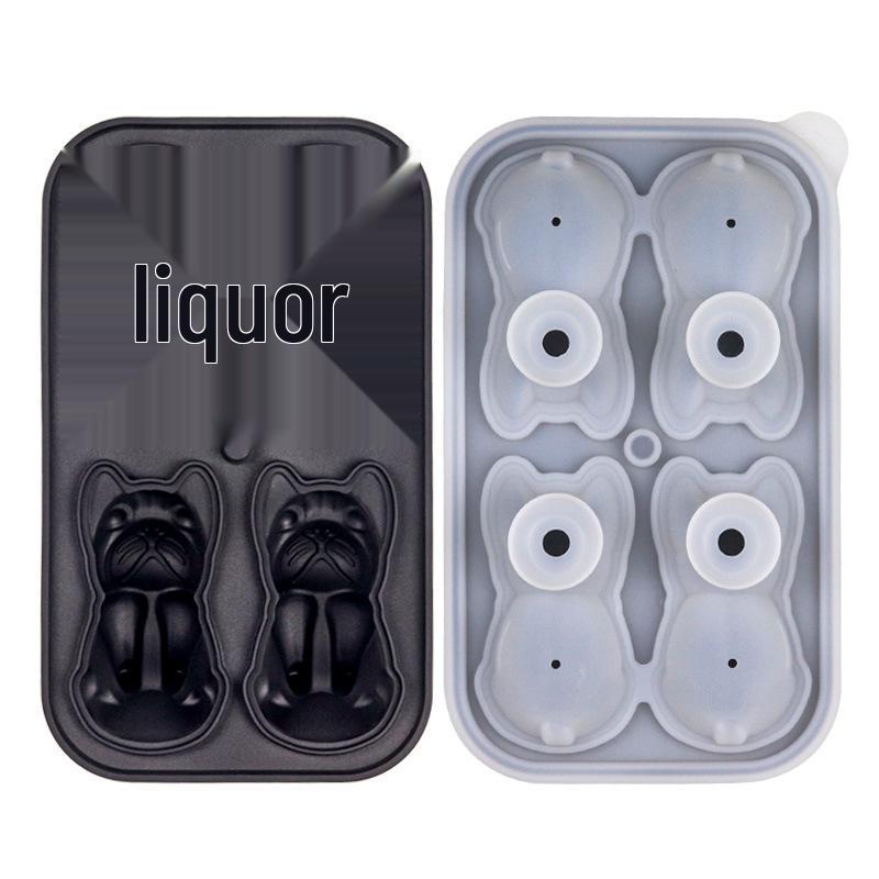 Silicone French Bulldog Ice Cube Mold – Animal-Shaped Ice Tray
