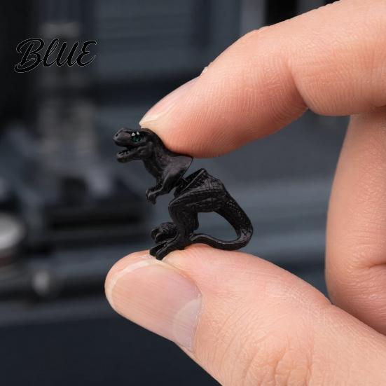 Non-fading Alloy Jewelry Piercing Earring 3D Tyrannosaurus Rex Design Stud