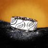 925  White Leaves Sparkling CZ Jewelry Ring Set Fine Jewelry Handmade Enamel Jewelry for Women