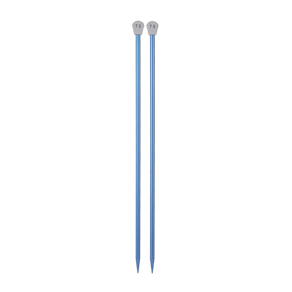 2Pcs/set 35cm 2.0-12mm Single Pointed Knitting Needles Pins Straight Aluminum DIY Weaving Tool Long Sweater Scarf Needle