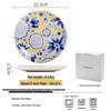 Zhi Shi Bloom 9-Inch Painted Ceramic Plate Set