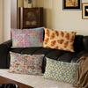 Bohemian Vintage Mix Print Pillow Covers Suitable For Sofa Bedroom Car Pillow Cover Cushion Rectangular Back Cushion