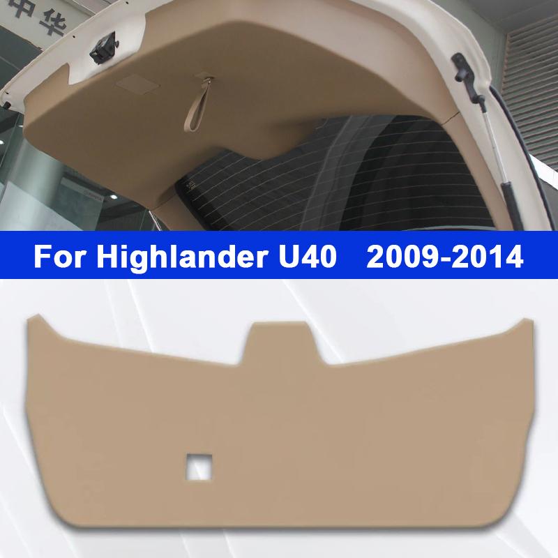 For Toyota Highlander U70 U50 U40 2009-2025 Car Boot Tailgate Kick Pad Leather Anti Kick Anti-dirty Trunk Door Mat Protection