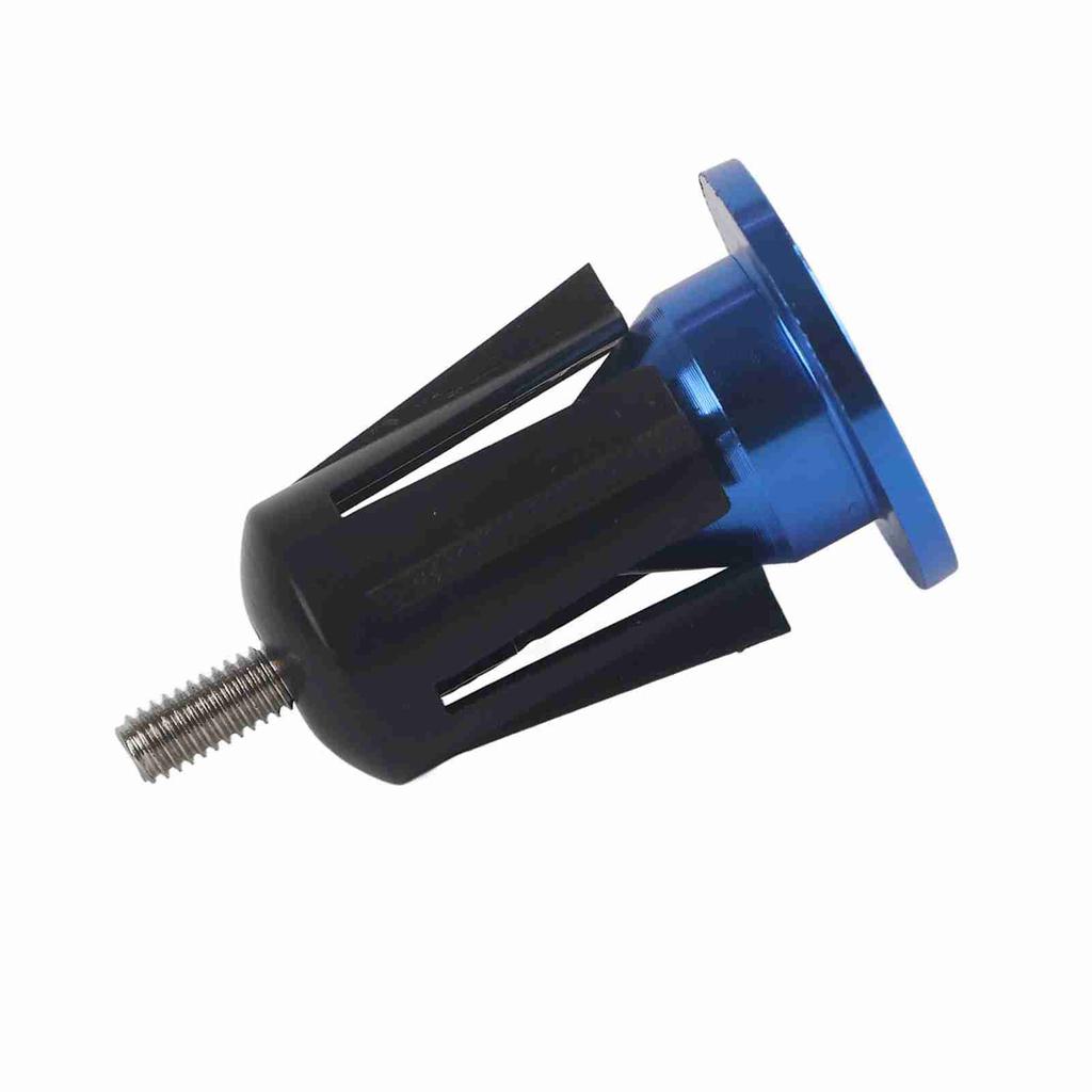 1 Pair Aluminum Alloy Bike Bicycle Handlebar Handle Grip Bar End Plug Cap Parts(Blue)