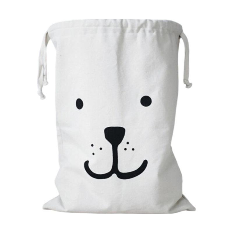 Portable Kids Room Cloth Organizers Bag Sturdy Canvas Materials Toy Storage Solution