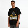 Vintage Star Letter Print Casual Crew Neck T-Shirt Pure cotton T-shirt