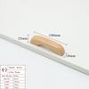 Walnut Beech Kitchen Cabinet Handle Drawer Solid Wood Furniture Door Drawer Round Knob Cupboard Wooden Handle Hardware Long Pull