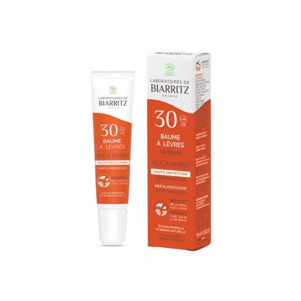 LABORATOIRES DE BIARRITZ Biarritz Alga Maris Organic Sea and Mountain Lip Balm SPF30 - 15ml