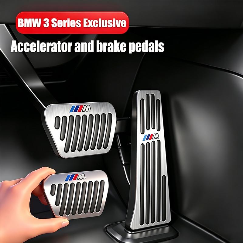 Motorcycle Sticker/BMW M Power Pedal Cover Aluminum Alloy Non-Slip Accessories For BMW M E90 E60 F30 F10 E39 E36 F20 G30 G20 X1 msvc59 hbrn5