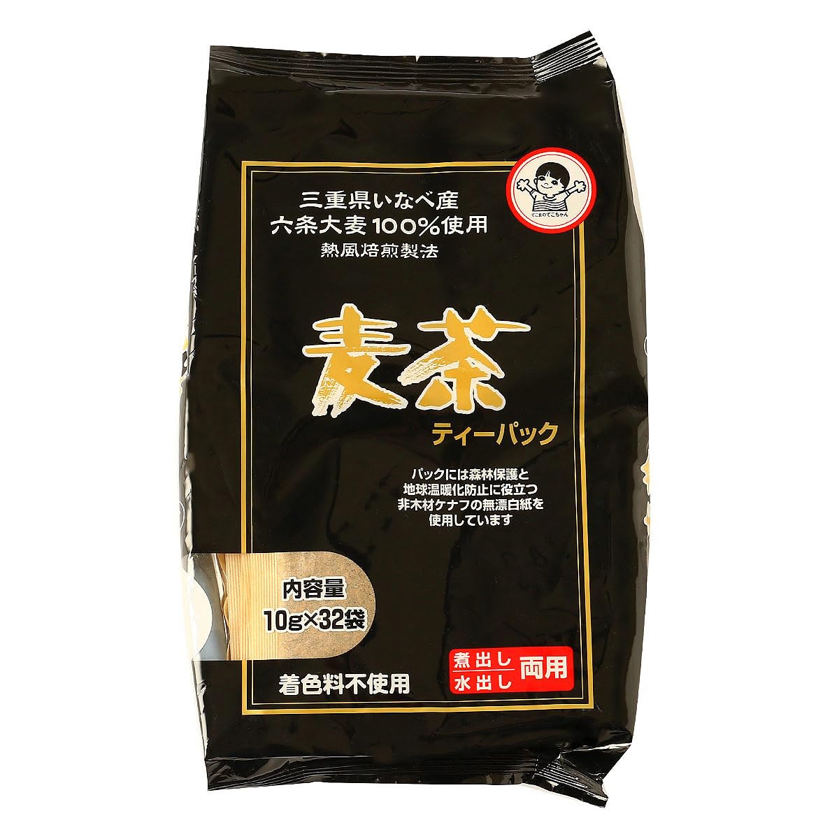 

Tekoma Meicha Center Barley Tea Tea Bags from Mie Prefecture 320g x 32 x 2 Inabe, (10g bags)