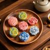 Auspicious Cloud Mooncake Silicone Mold for Peach Mountain Mooncake Mung Bean Cake Chinese Dessert Mold Japanese Wagashi Chocolate Baking Tool