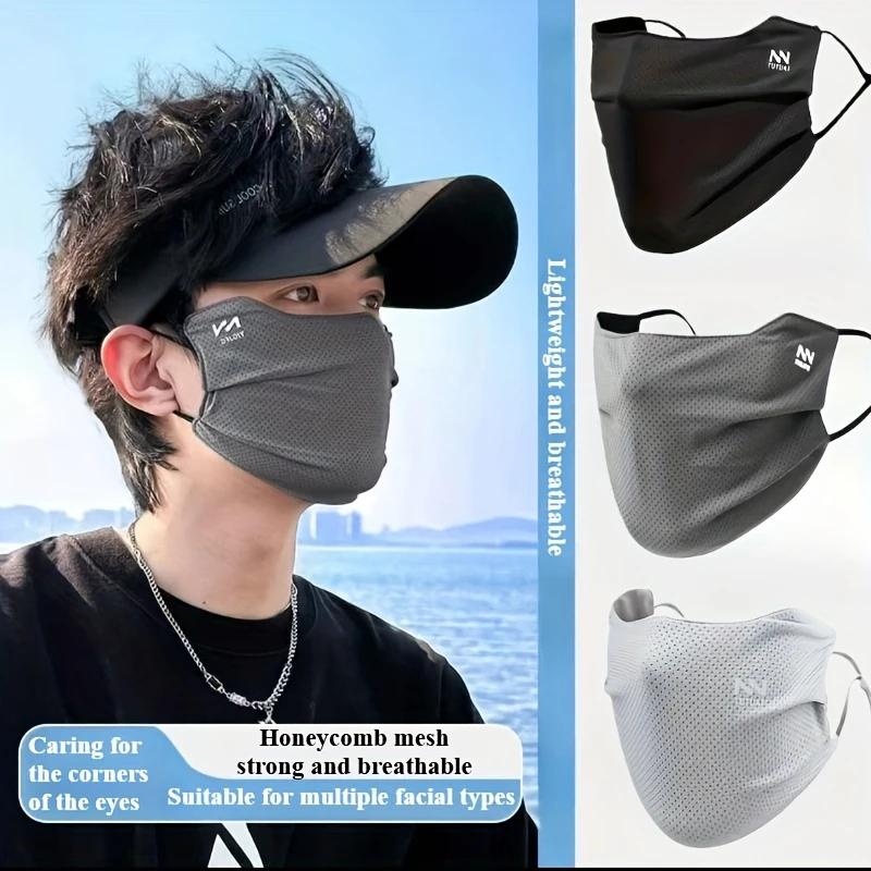Sun Protection Face Mask For Outdoor Sports Cycling Hiking Running Men and Women Breathable Ice Silk Lightweight Face Cover