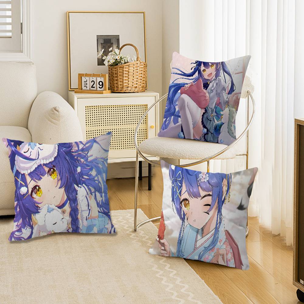 Hololive Amamiya Kokoro Anime Jeu Oreiller Cadeau Décoration Maison Bureau Oreiller Chambre Canapé Voiture Housse de CoussinHousse d'Oreiller
